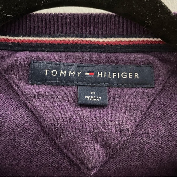 Tommy Hilfiger purple long sleeve size medium - Picture 3 of 6